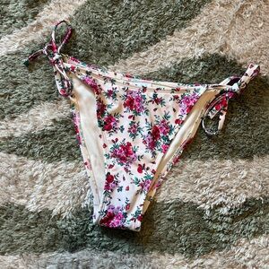 Wild Fable Floral Bikini Bottom with Tie Sides